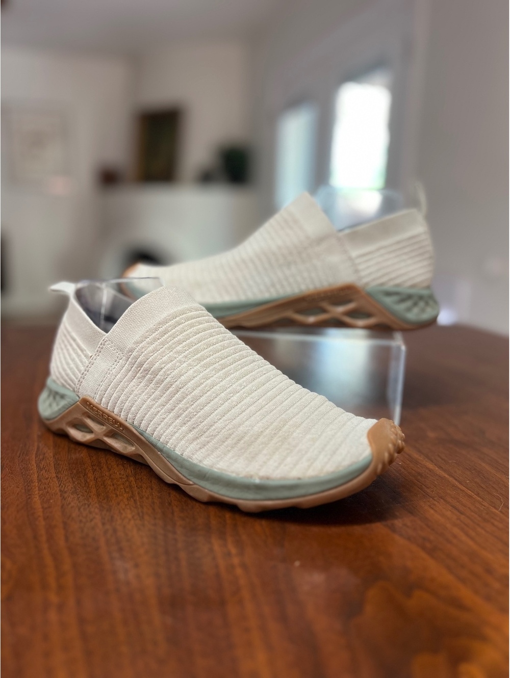 Merrell Range Laceless AC+ Women Size 11 Cream Foam Sneakers